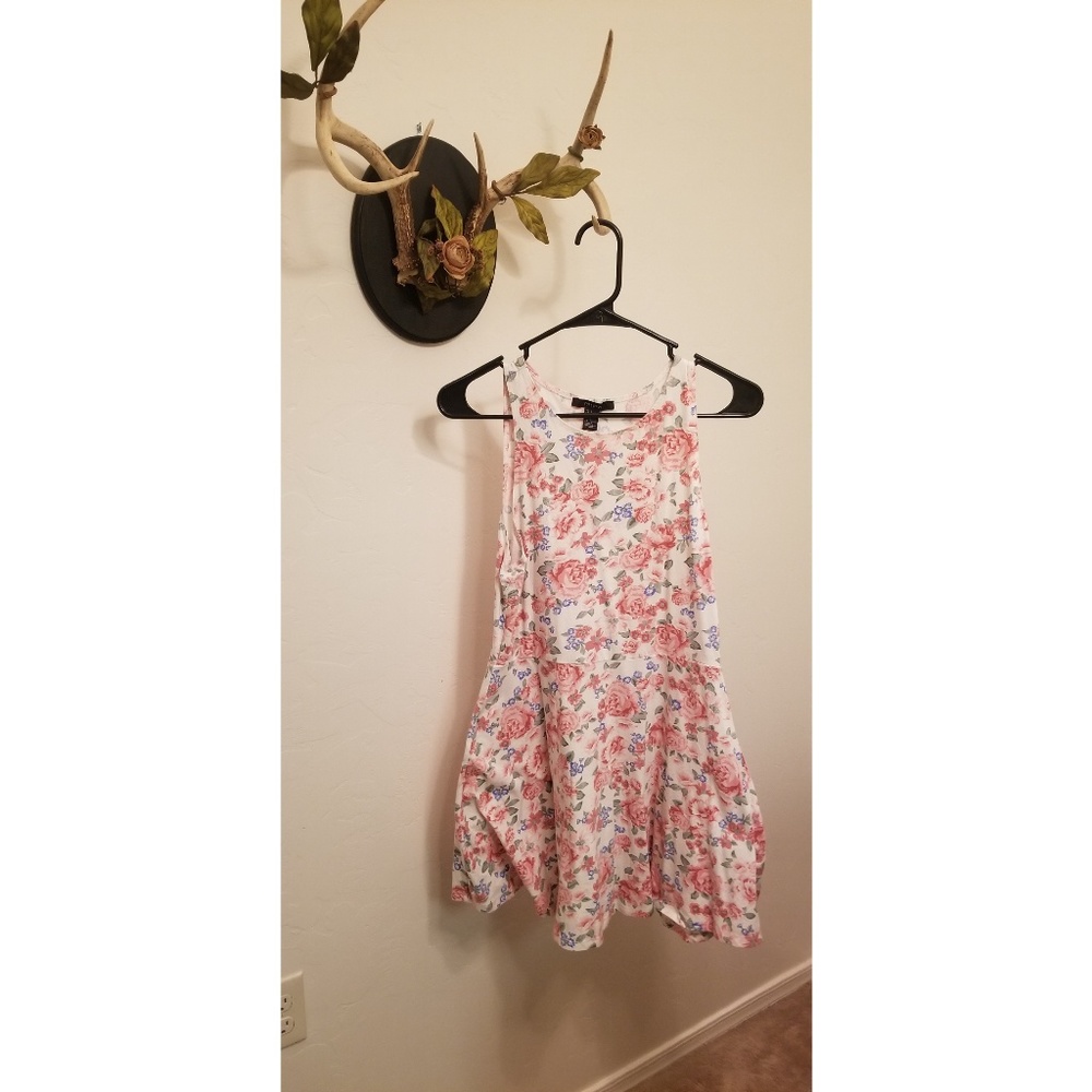 Super Cute Pastel Pink Skater Mini-Dress Forever21